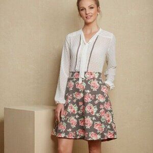 Matilda Jane Friends Forever Renae Long Sleeve See Through Button Down Top M